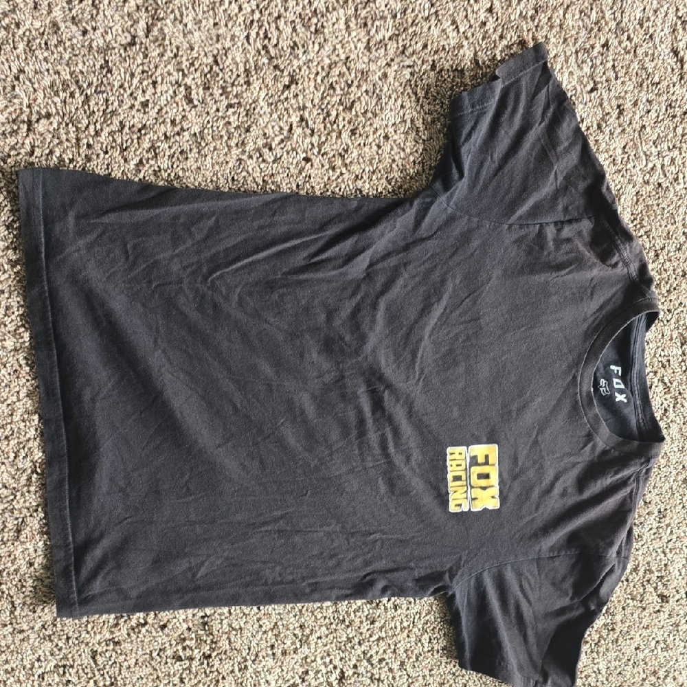 Fox Racing Black and Yellow Short Sleeve Tee